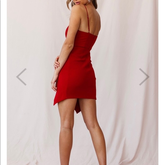 Red MIDI Dress - Picture 5 of 6